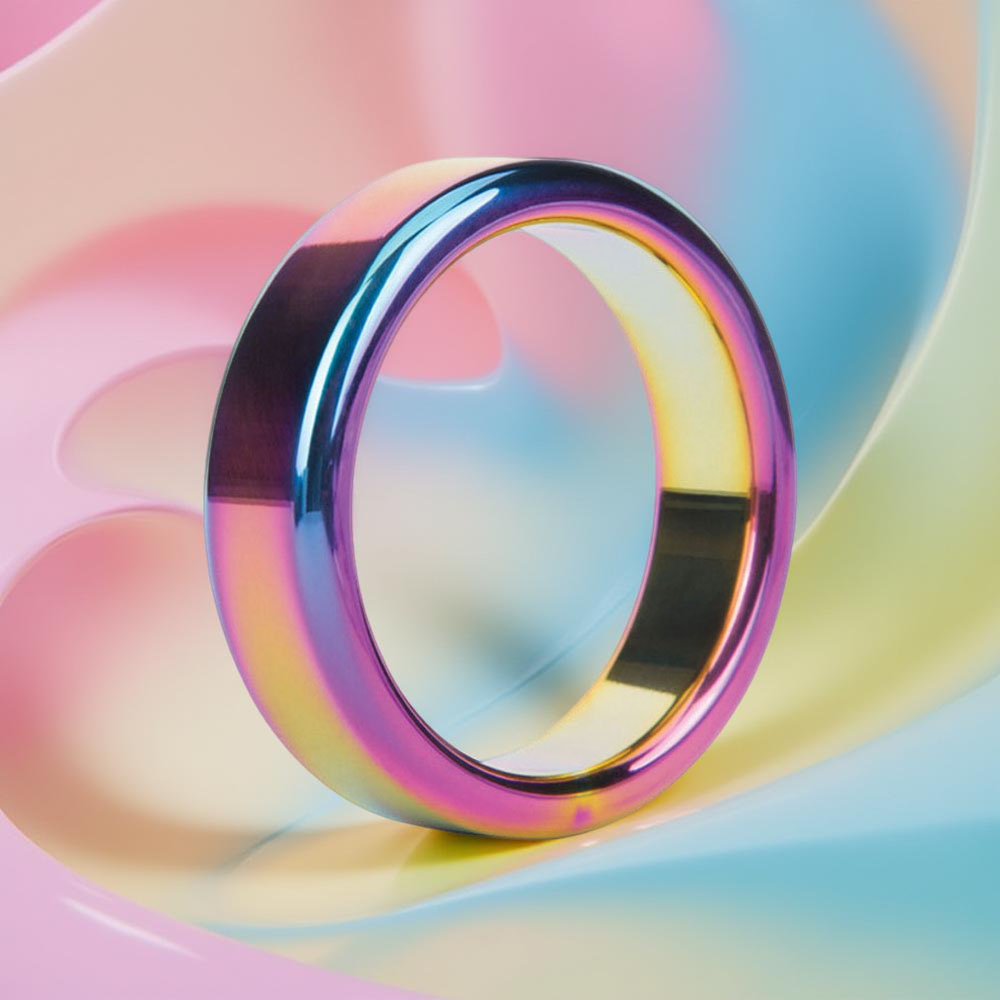 Iridescent Rainbow C-Ring