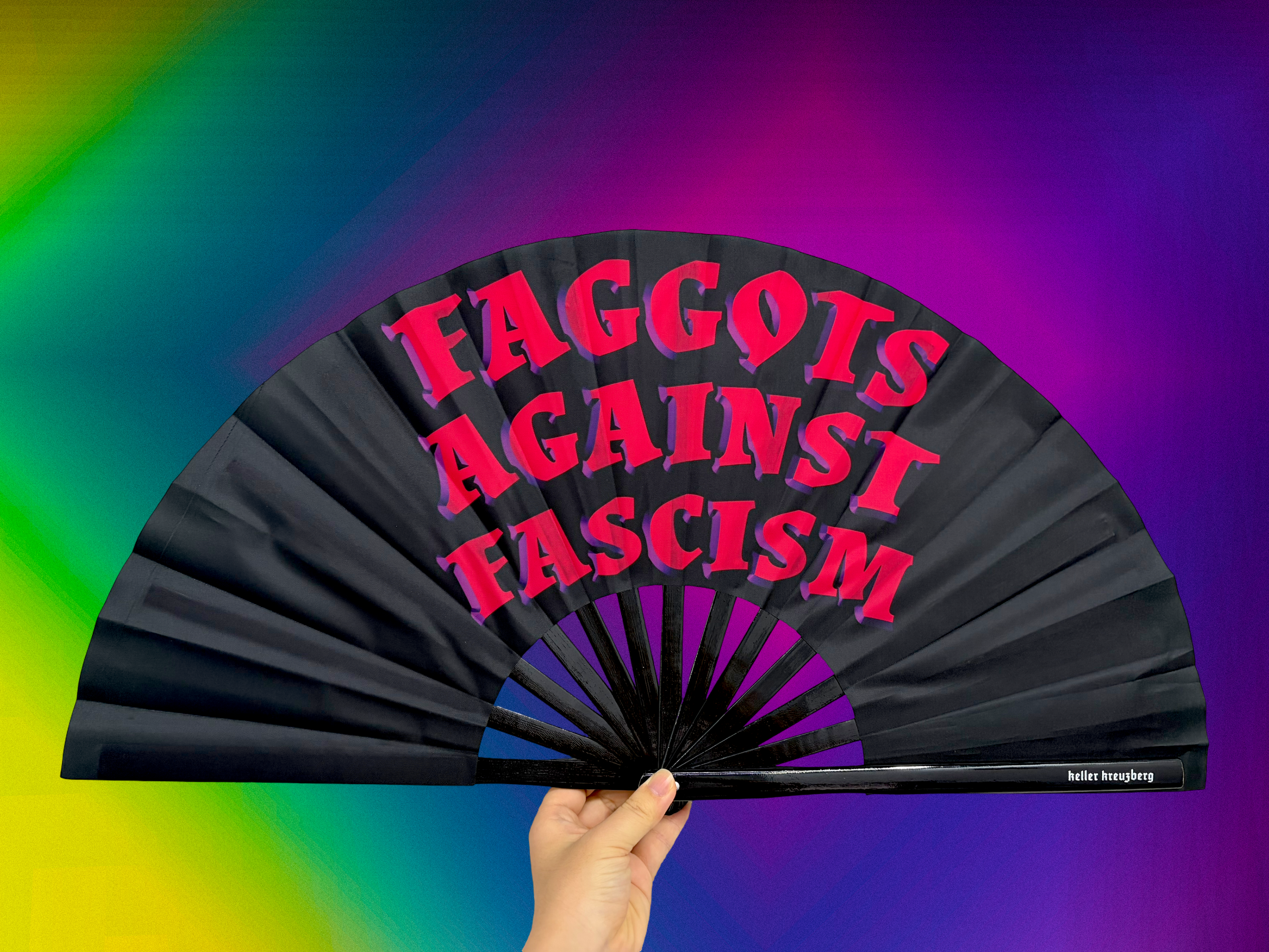 KK Fan "Faggots against Fascism"