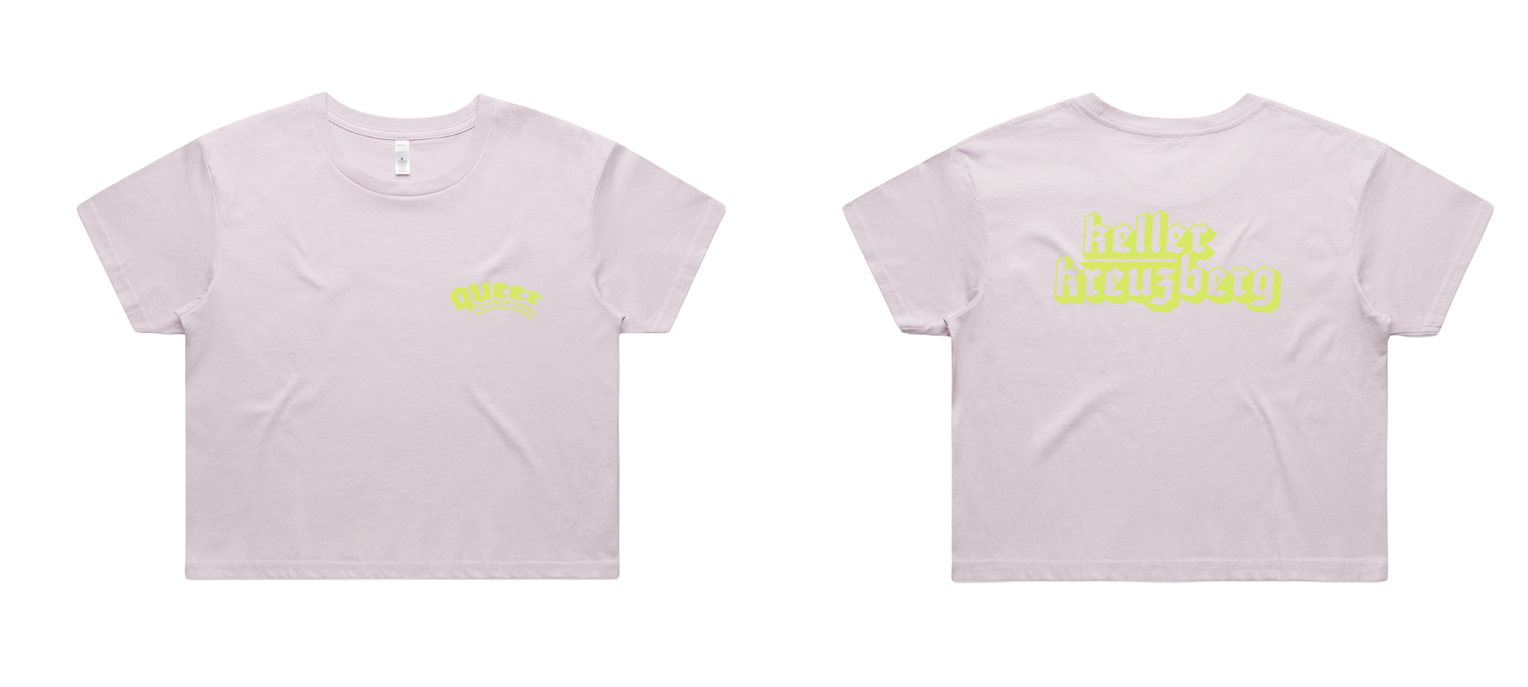 KK Crop Tee "Queer 2.0" Orchid Lilac/Lime Sorbet