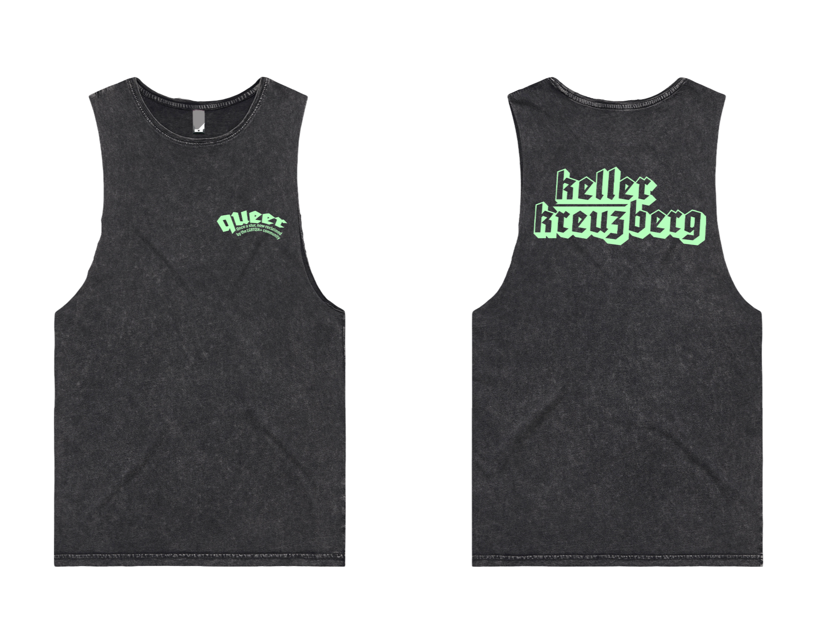 KK Tank "Queer 2.0" Black Stone/Mint
