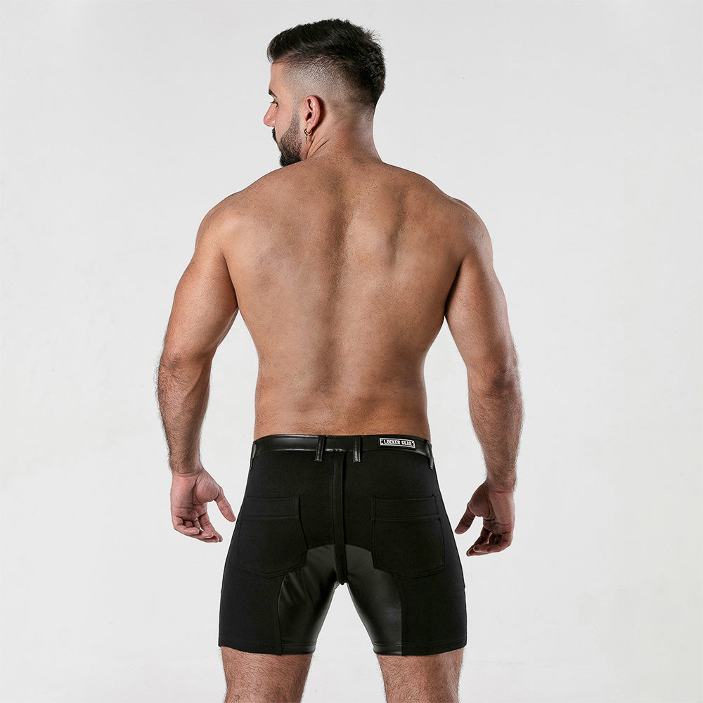 5 POCKET CHAP SHORTS Black by Locker Gear