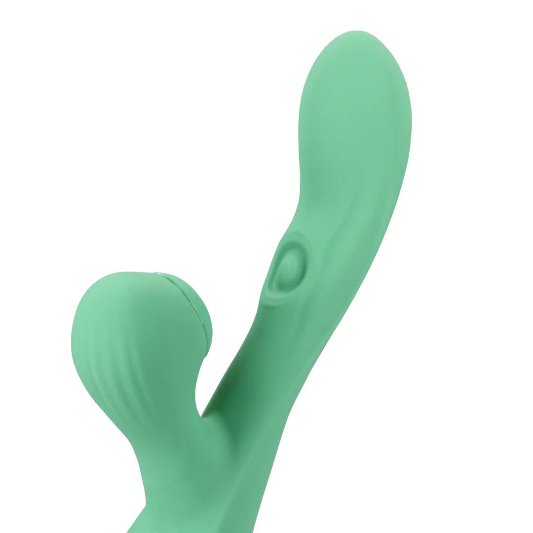 Pulse Wave and Tongue Flickering Rabbit Vibrator Blue Grass