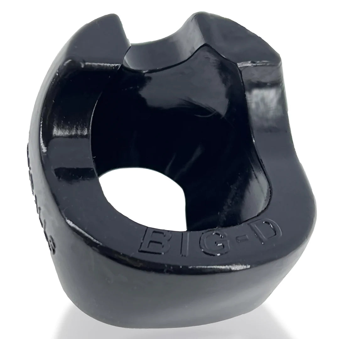 Big-D Bigger Bulge Cockring with Shaft Grippers Black