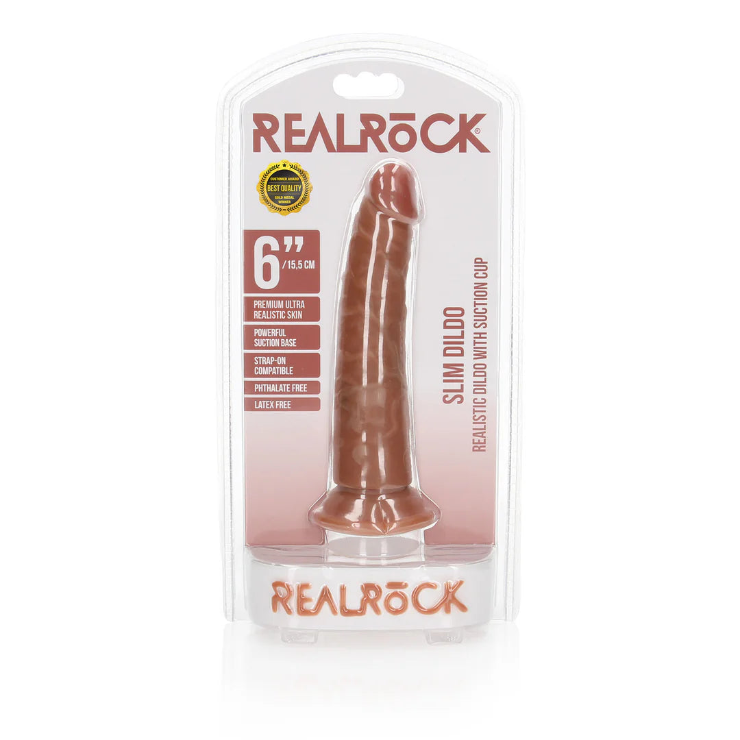 Slim Realistic Dildo with Suction Cup 15.5 cm