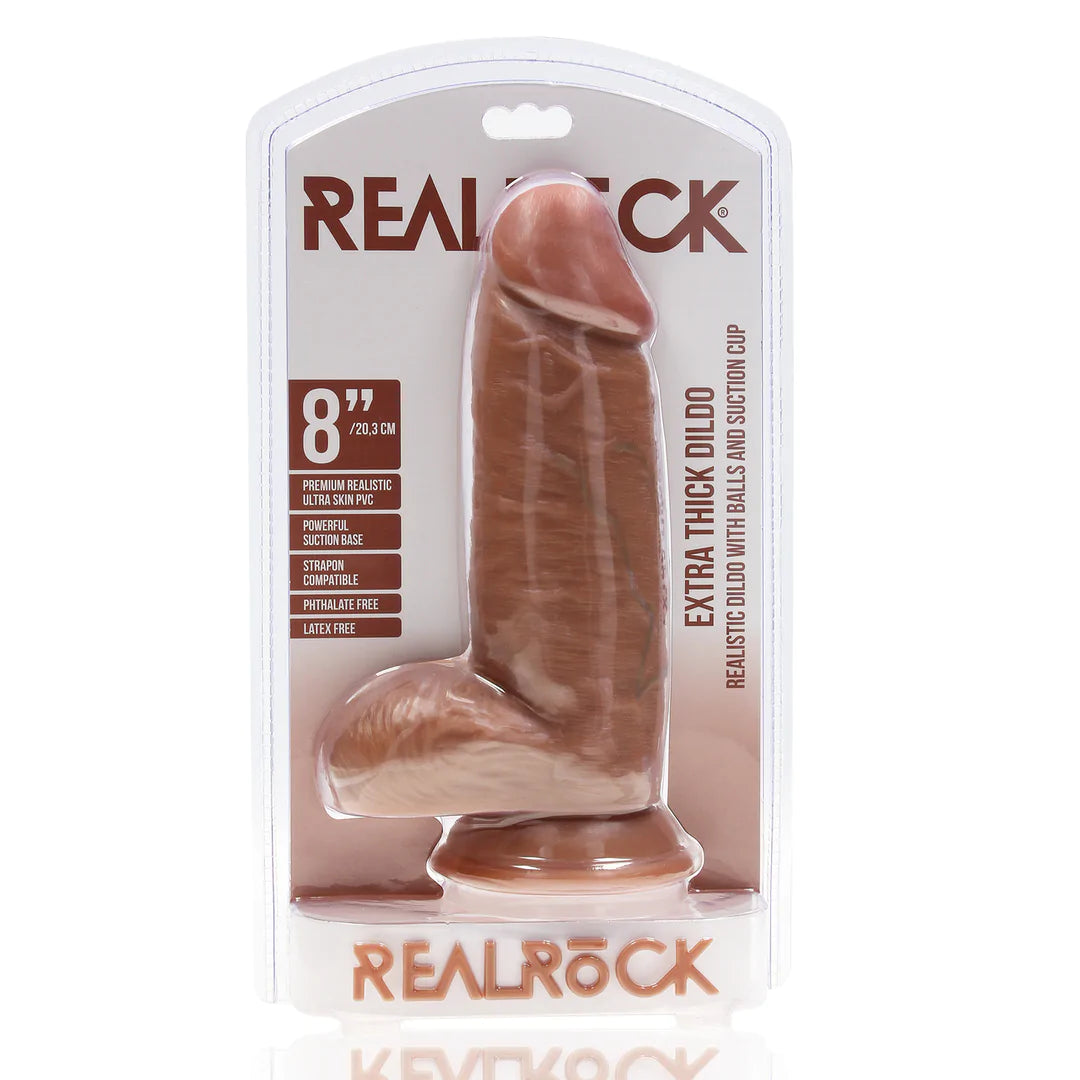 Extra Thick Straight with Balls 20.3 cm Tan