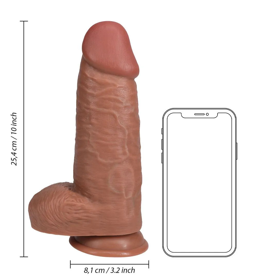Extra Thick Straight with Balls 25.4 cm Tan