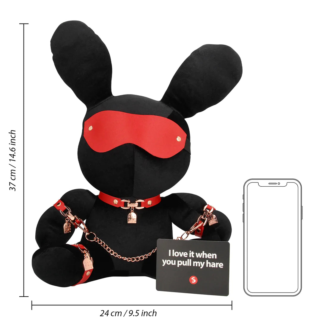 Bondage Rabbit Plush Velvet Black