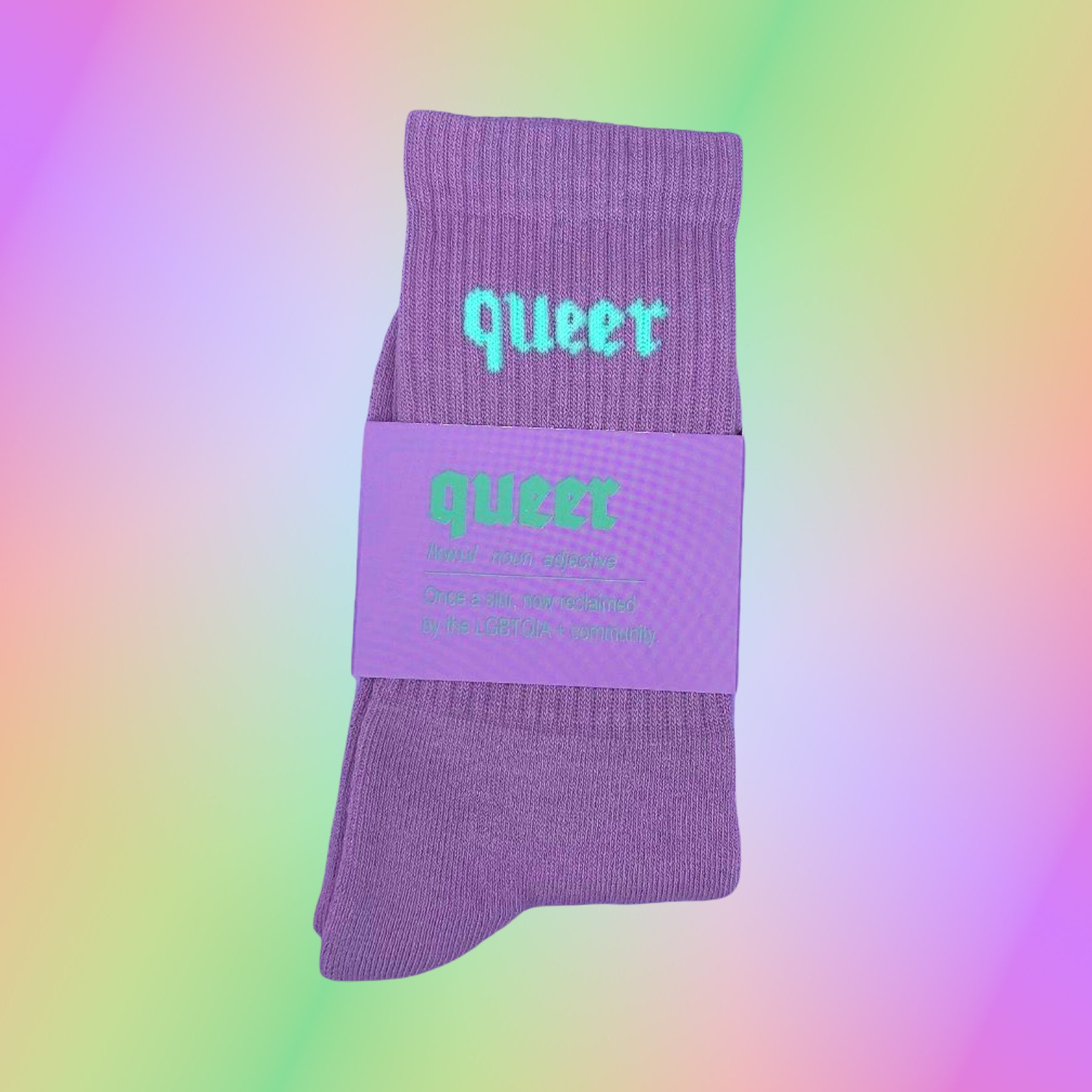 QUEER Socks - Lavender/Mint
