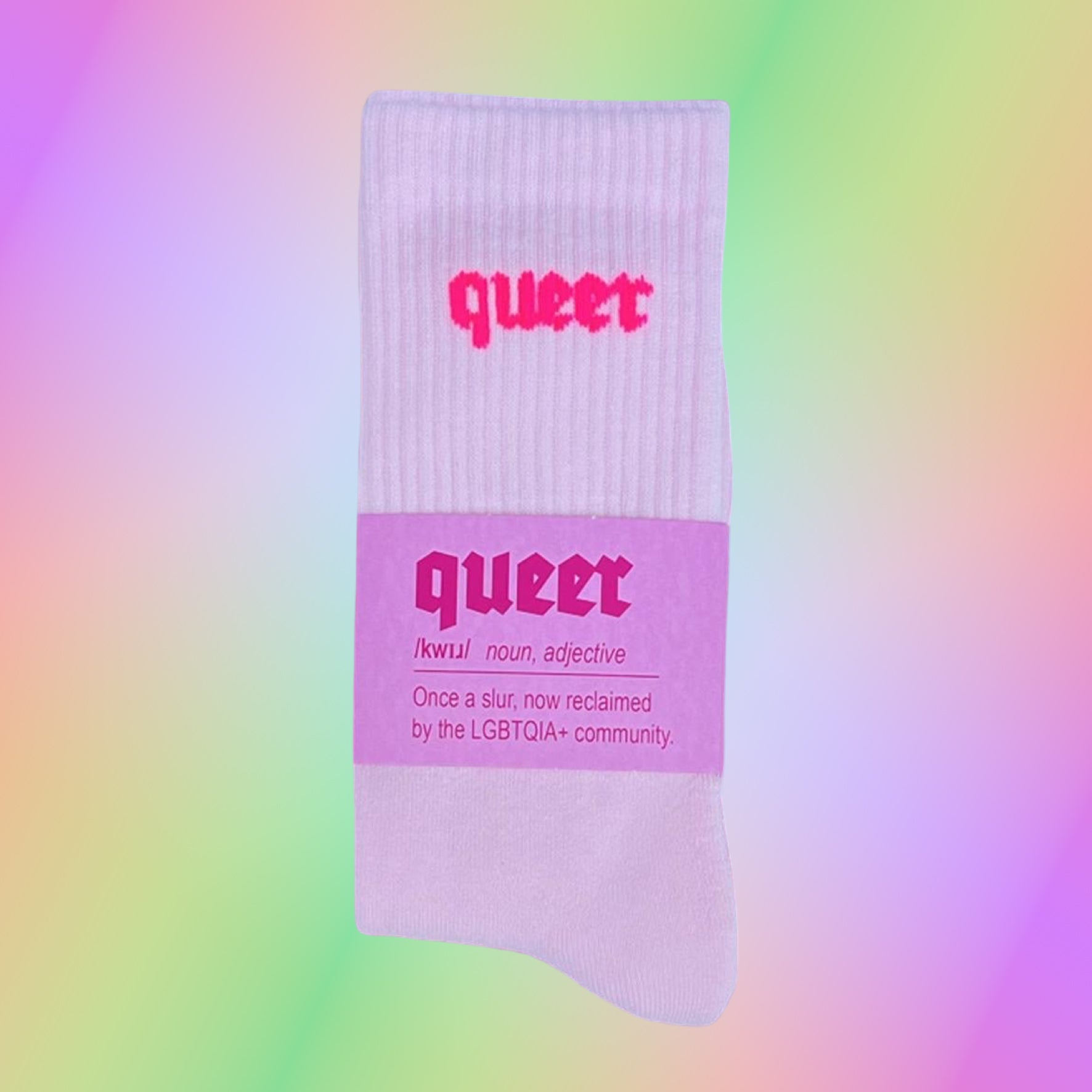 QUEER Socks - Pink / Neon Fuchsia