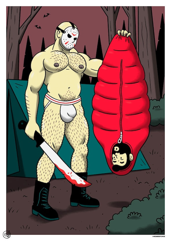 Heybeefcake "Camping Date" Print A3