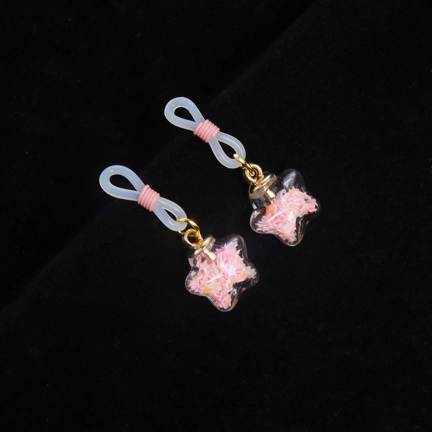Glow in the Dark Nipple Ties-Pink Color: Star-shape