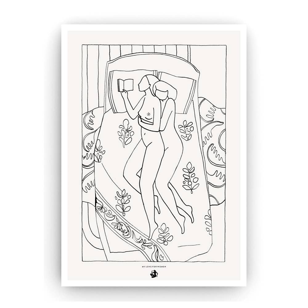 "Lovers Read" Print A3