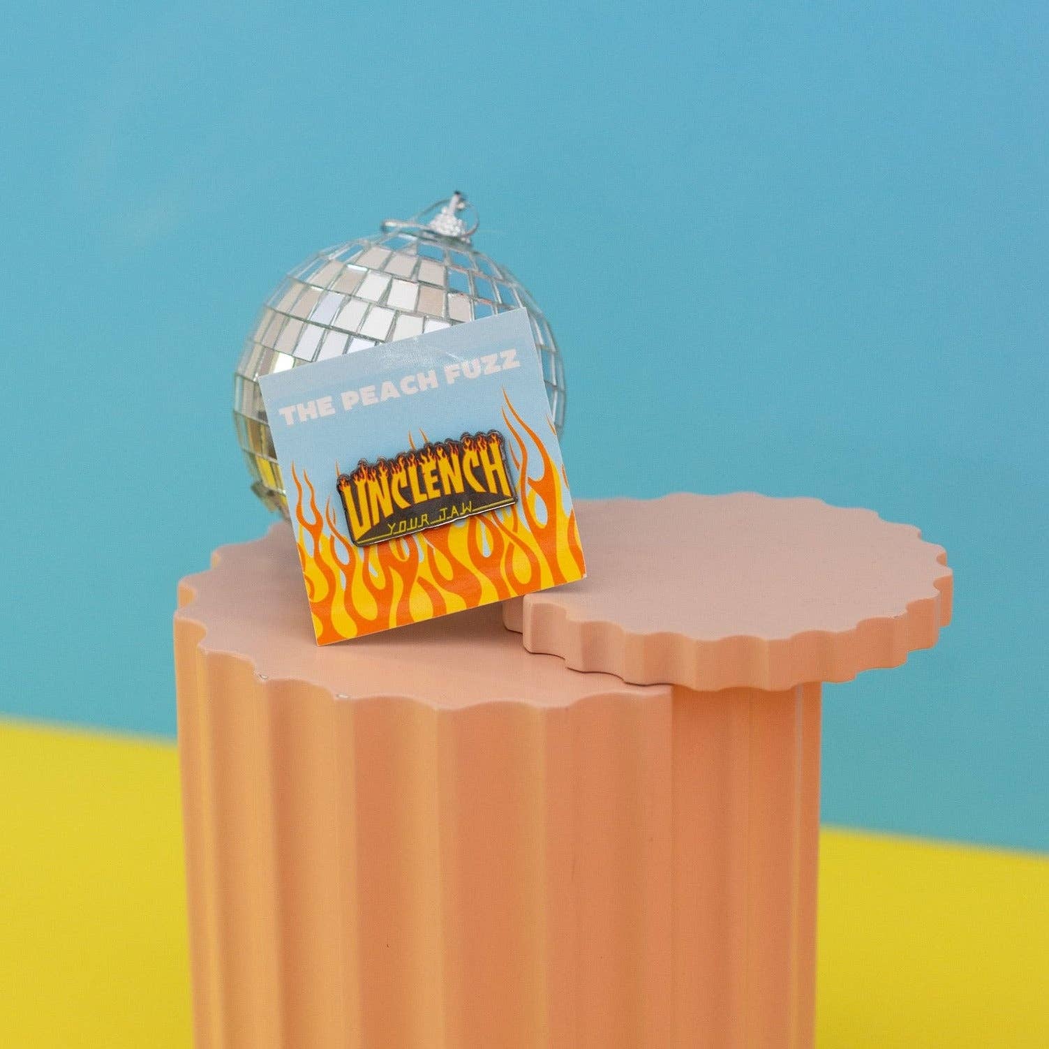 Unclench Your Jaw Enamel Pin: Pin