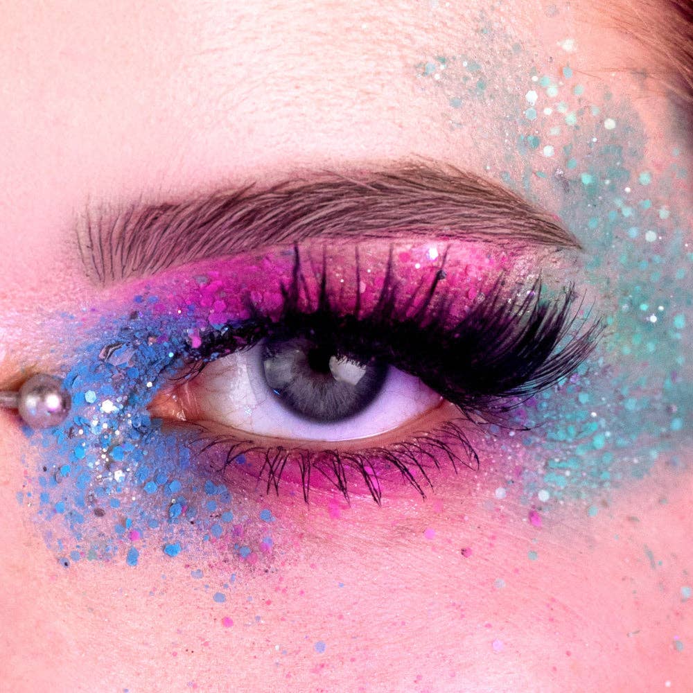 Neon Blue Glitter