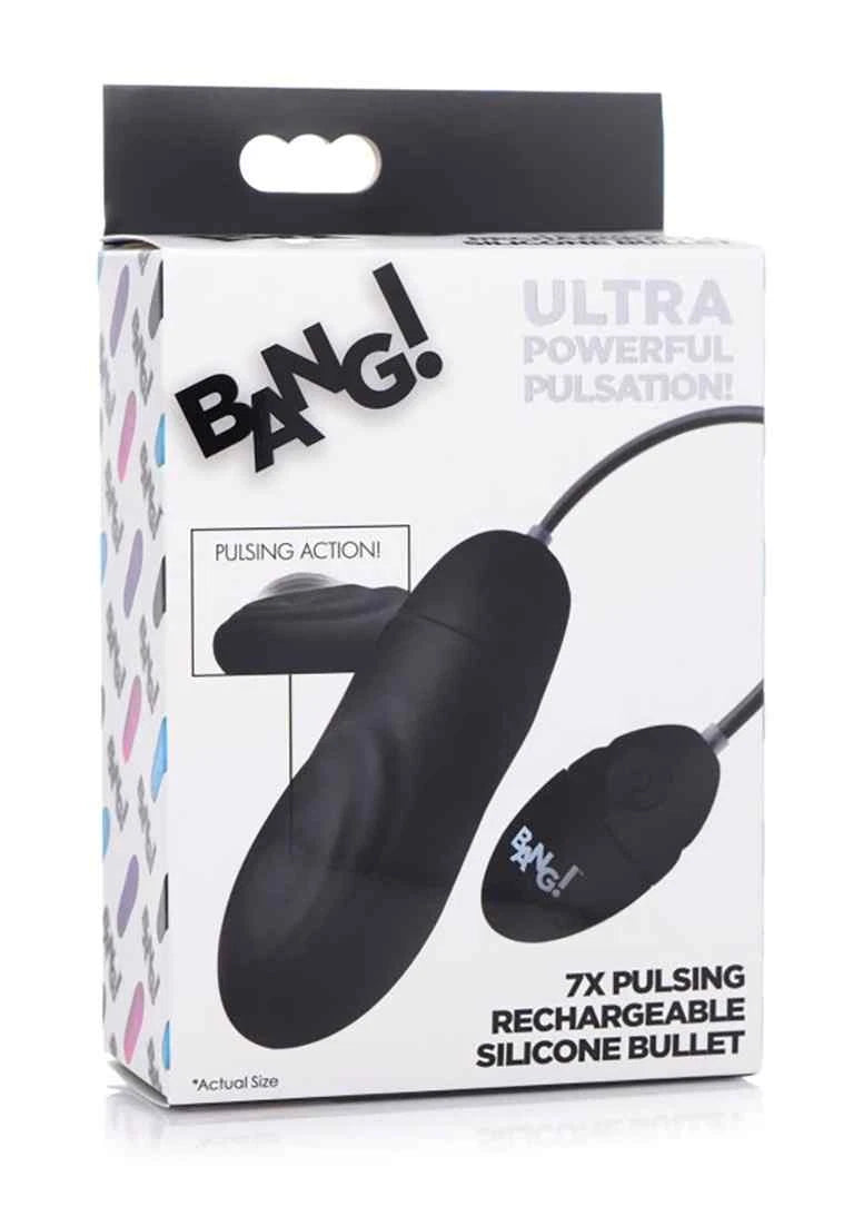 BANG Pulsing Rechargeable Silicone Bullet
