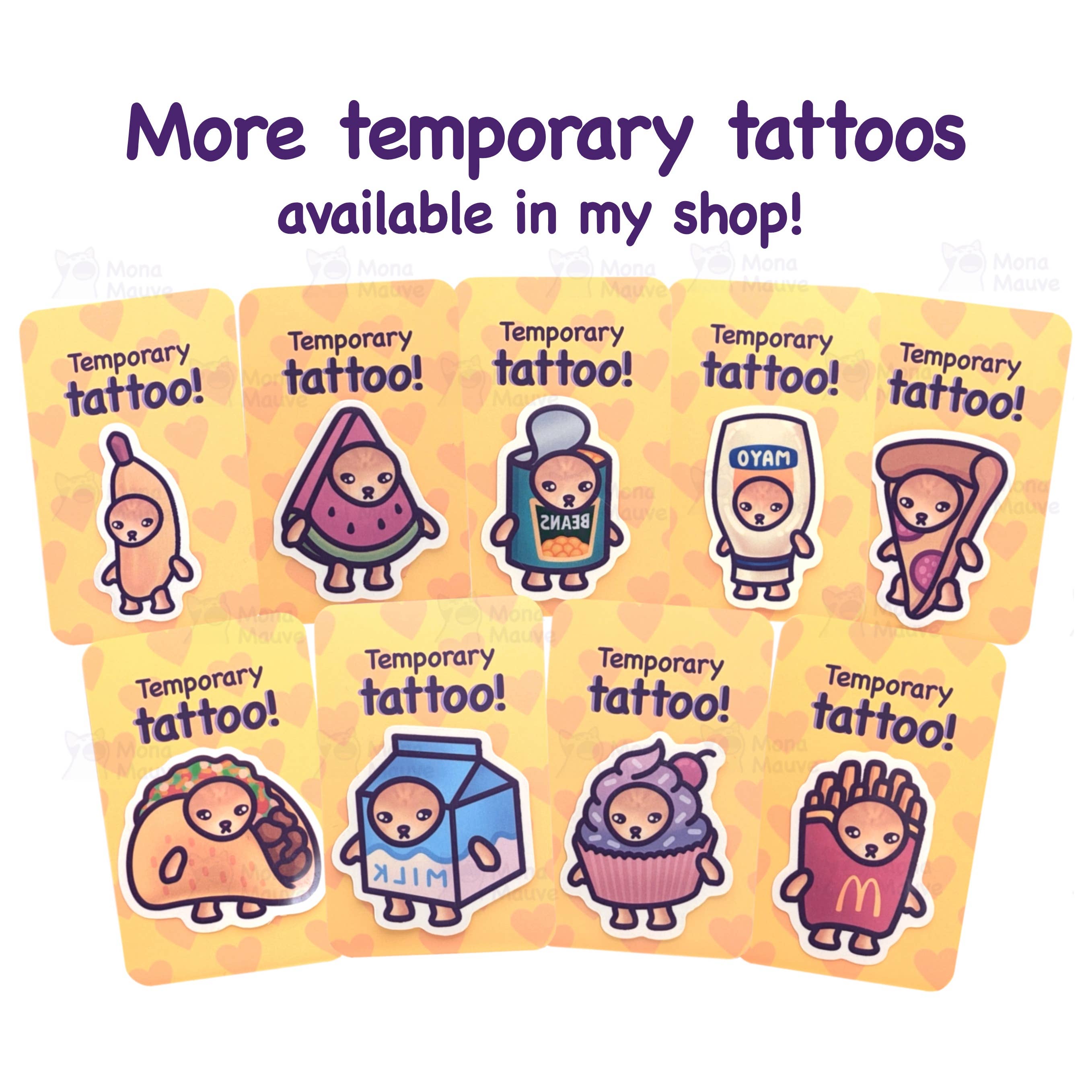 Trans Pride Cat Temporary Tattoo: No hang tabs needed
