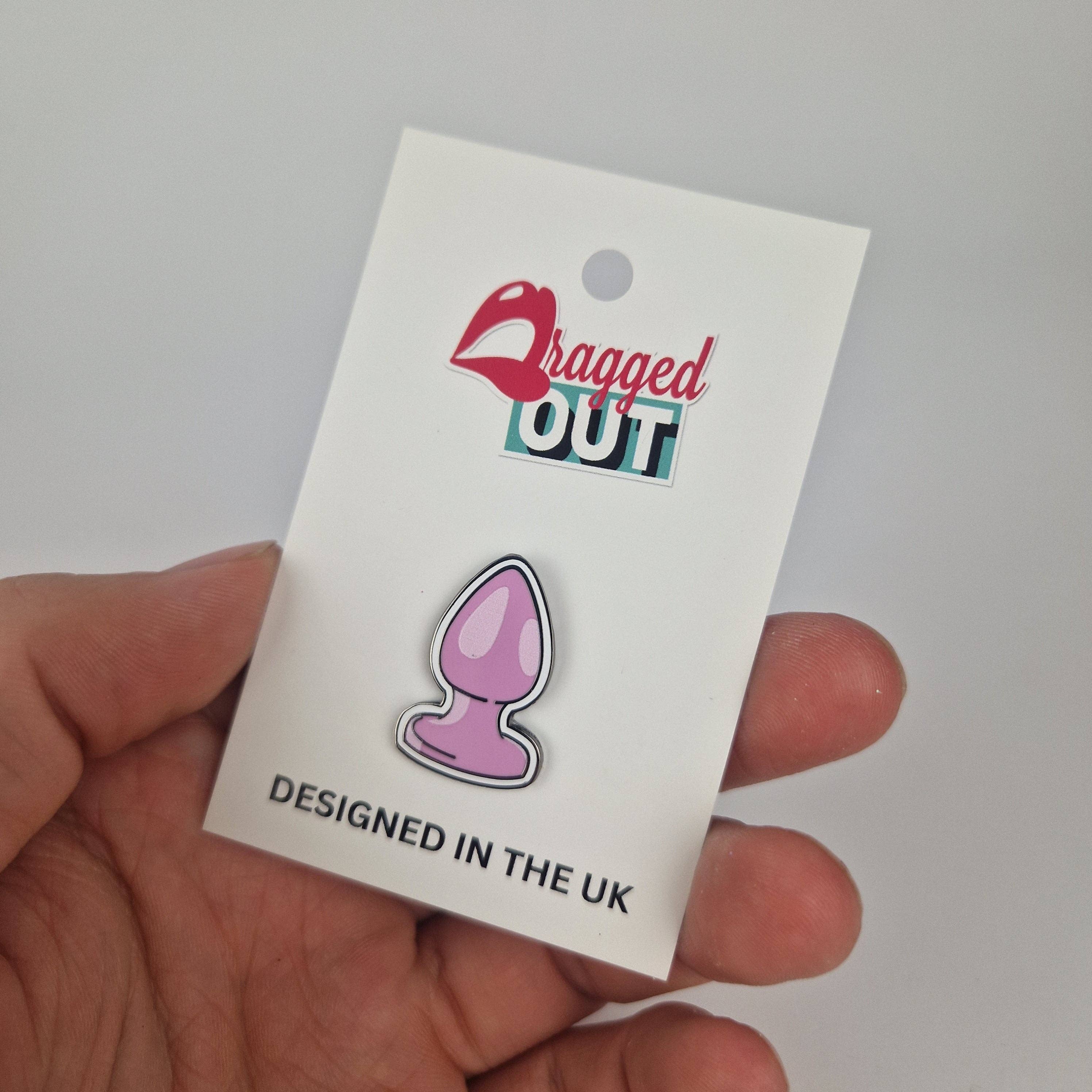 Butt Plug Pin Badge