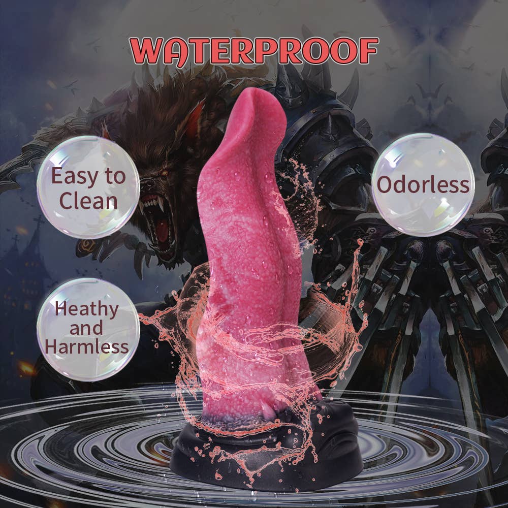 Wolf's Tongue Liquid Silicone Fantasy Dildo