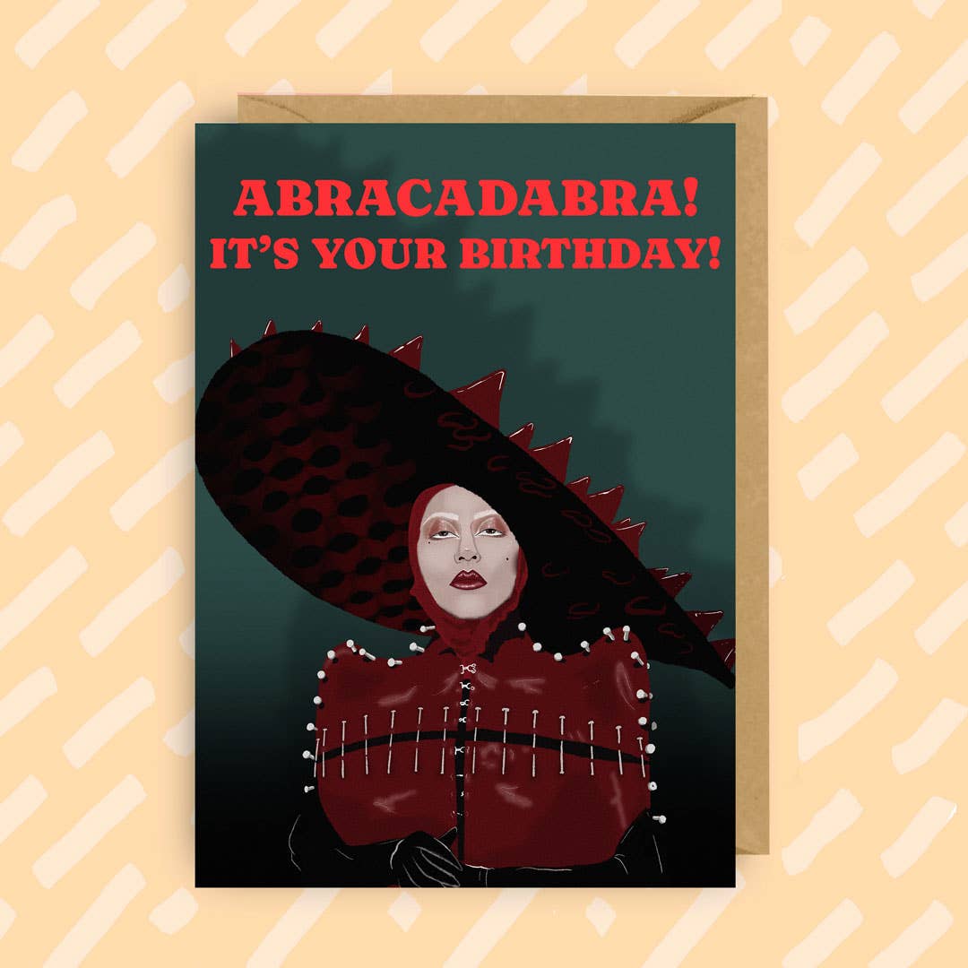 Lady Gaga Birthday card | Gay Icons | LGBT | Abracadabra