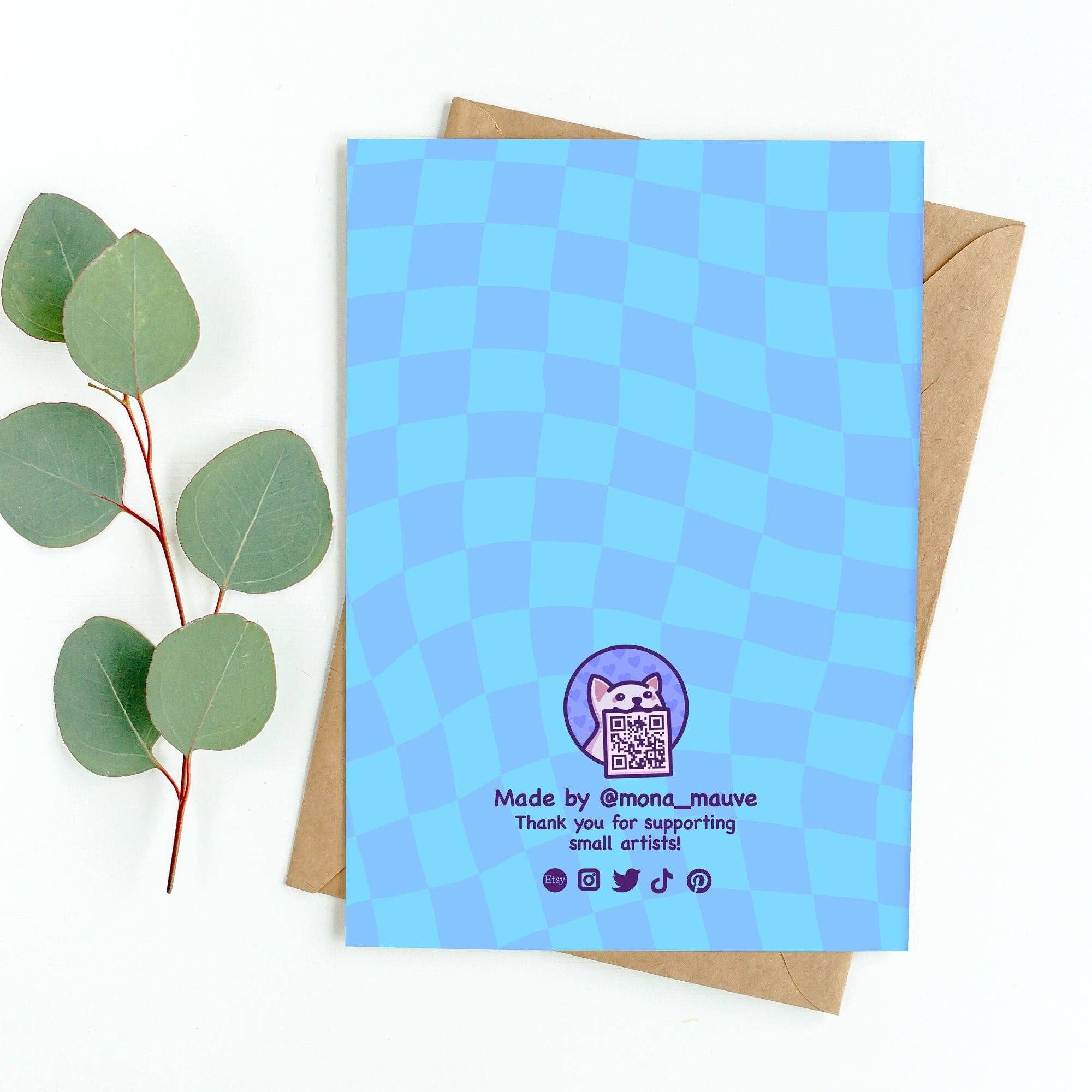 Back Pain | Funny Cat Birthday Card: Small (A6)