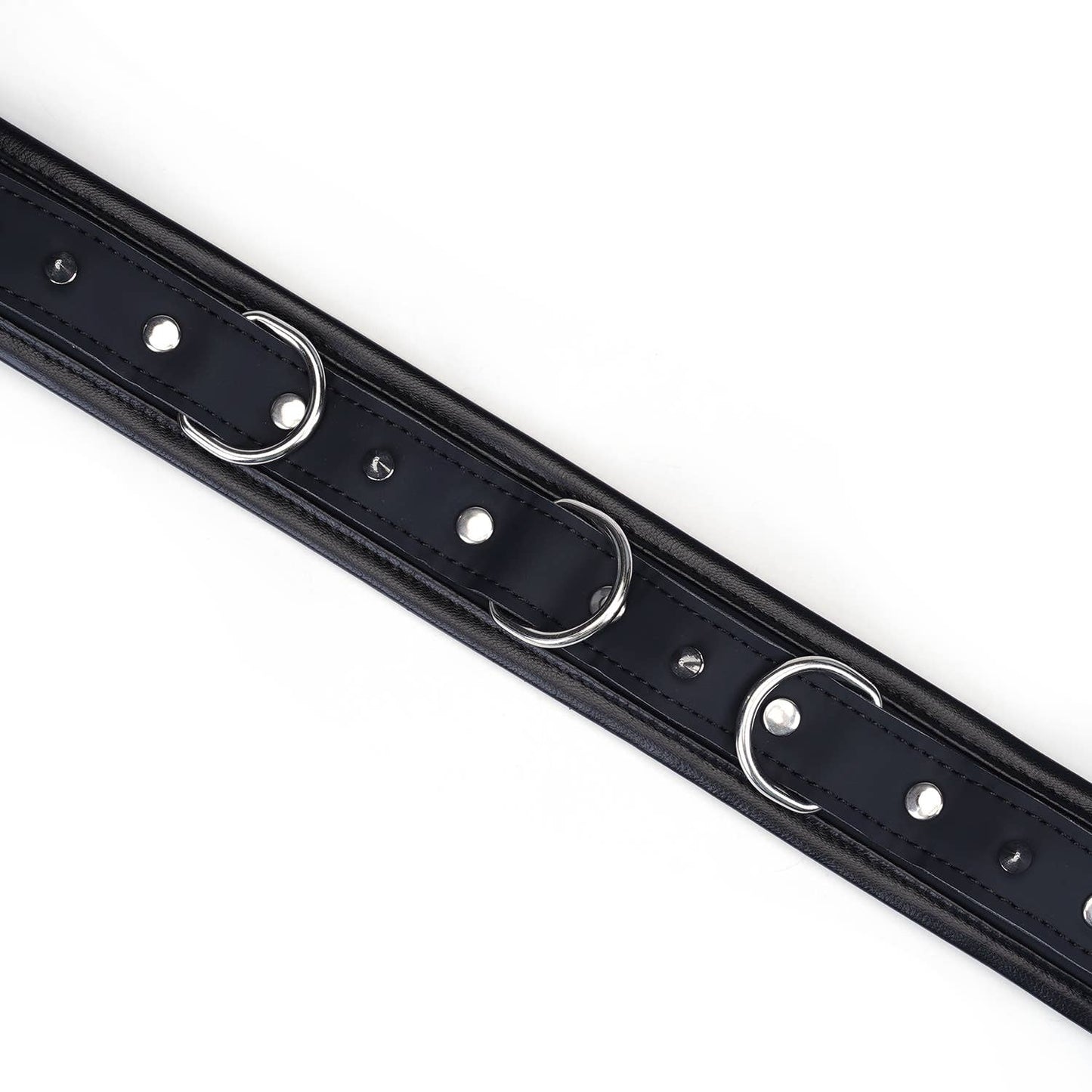 Vegan Fetish Collar and Leash with Stud