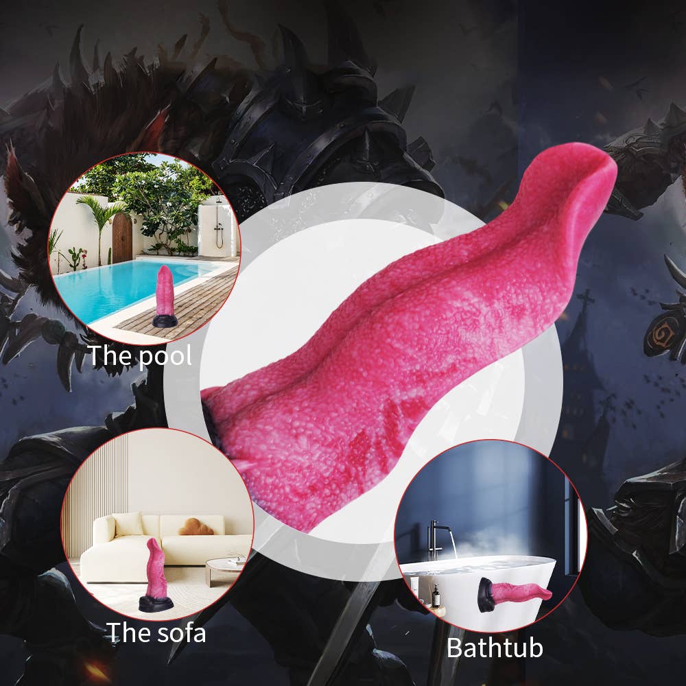 Wolf's Tongue Liquid Silicone Fantasy Dildo