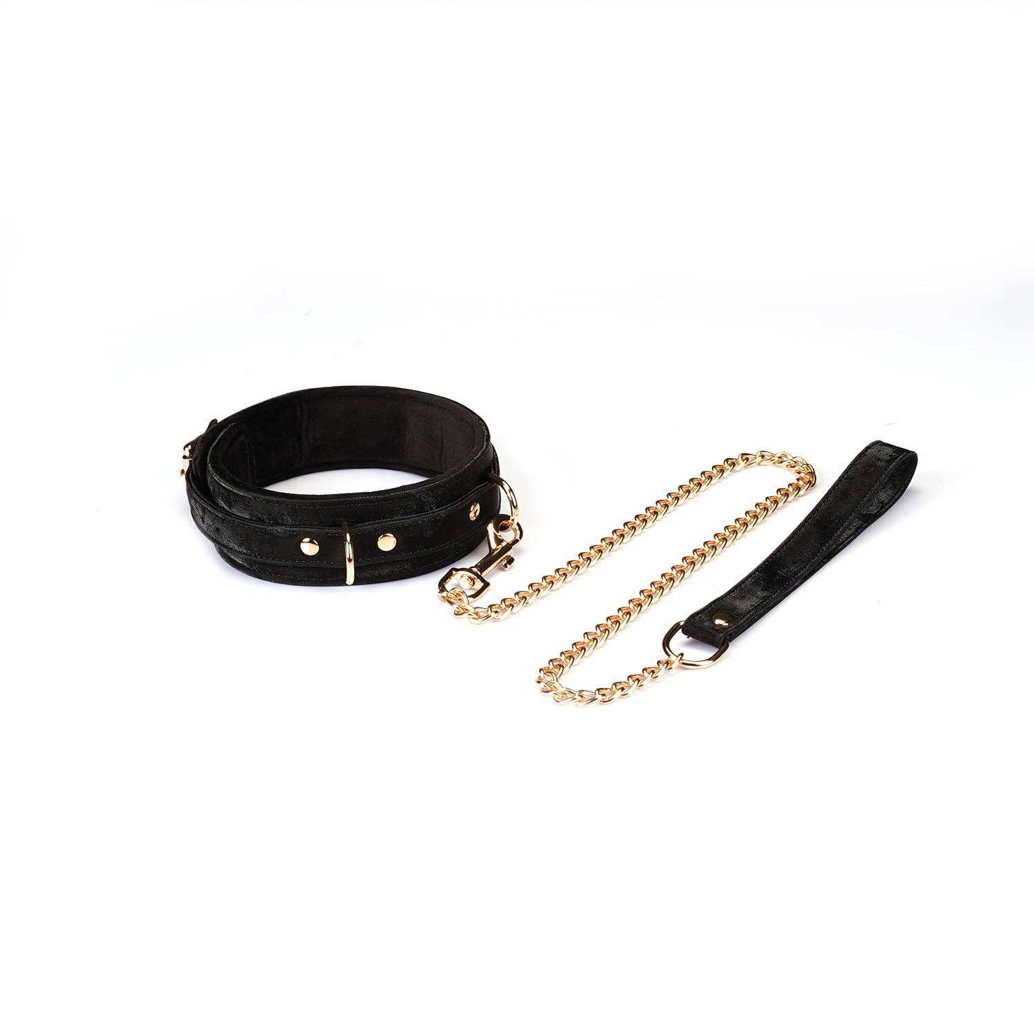Boudoir Amor Vegan Collar with Leash Black