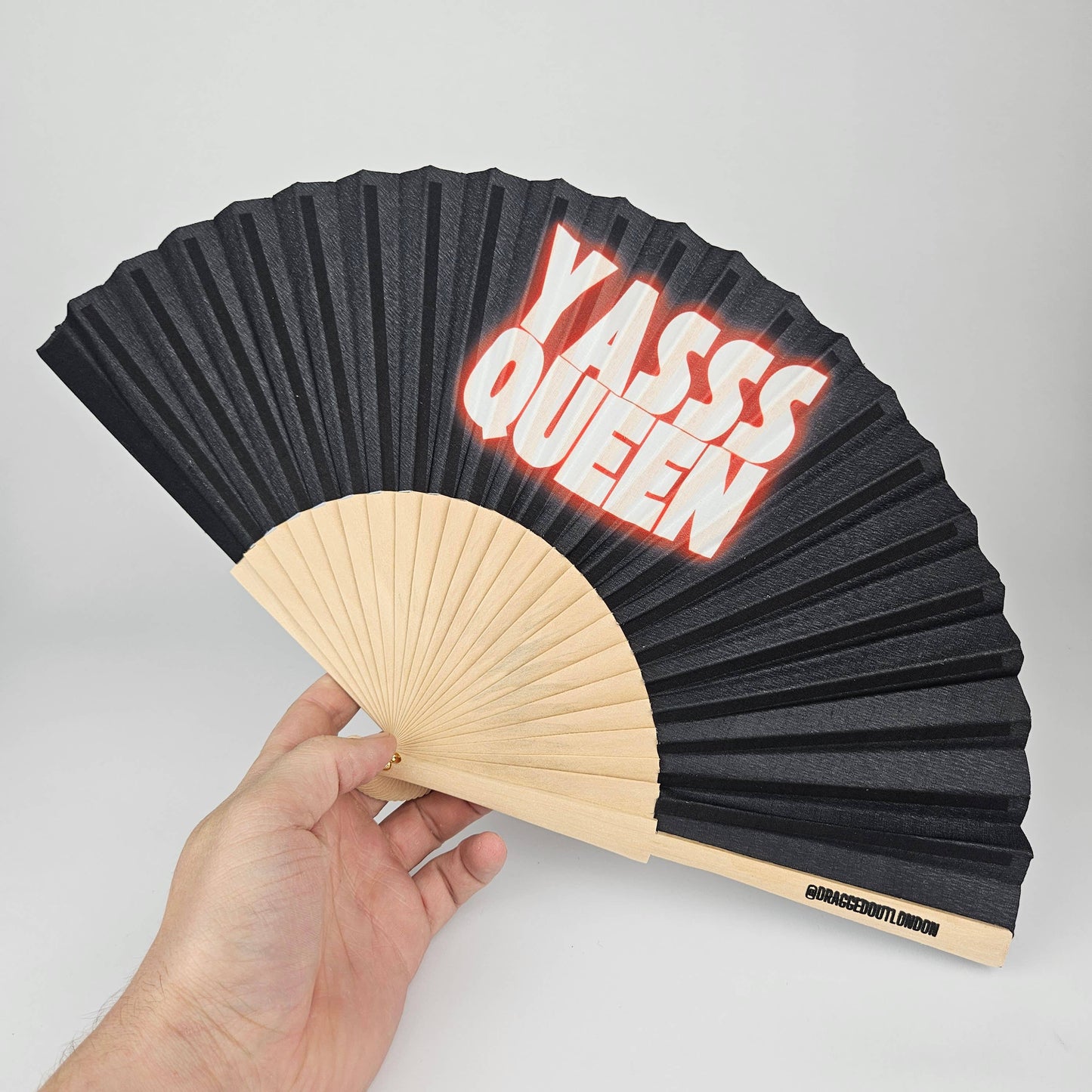 Small Folding Wood Hand Fan – Yasss Queen