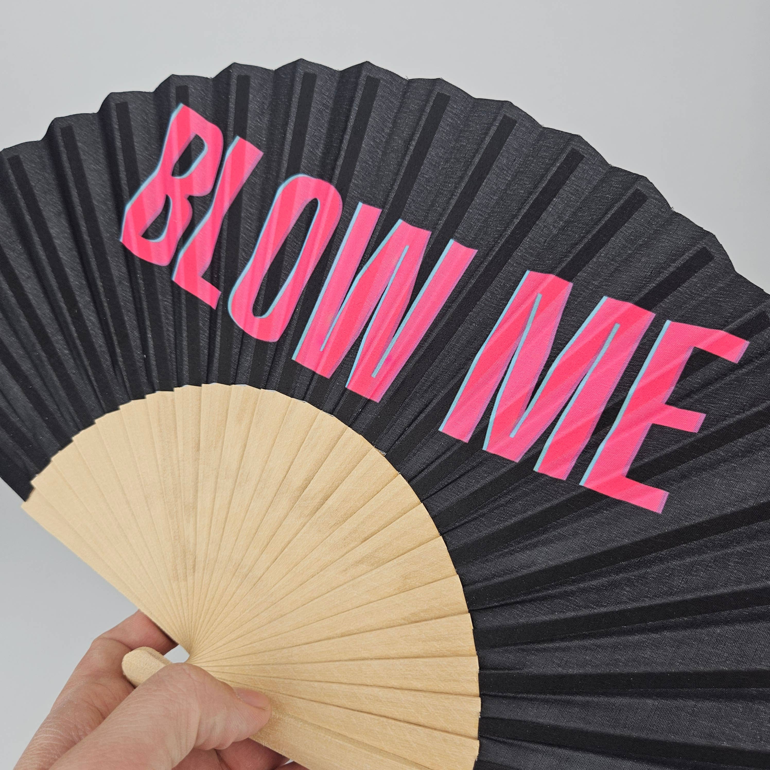 Small Folding Wood Hand Fan – Blow Me