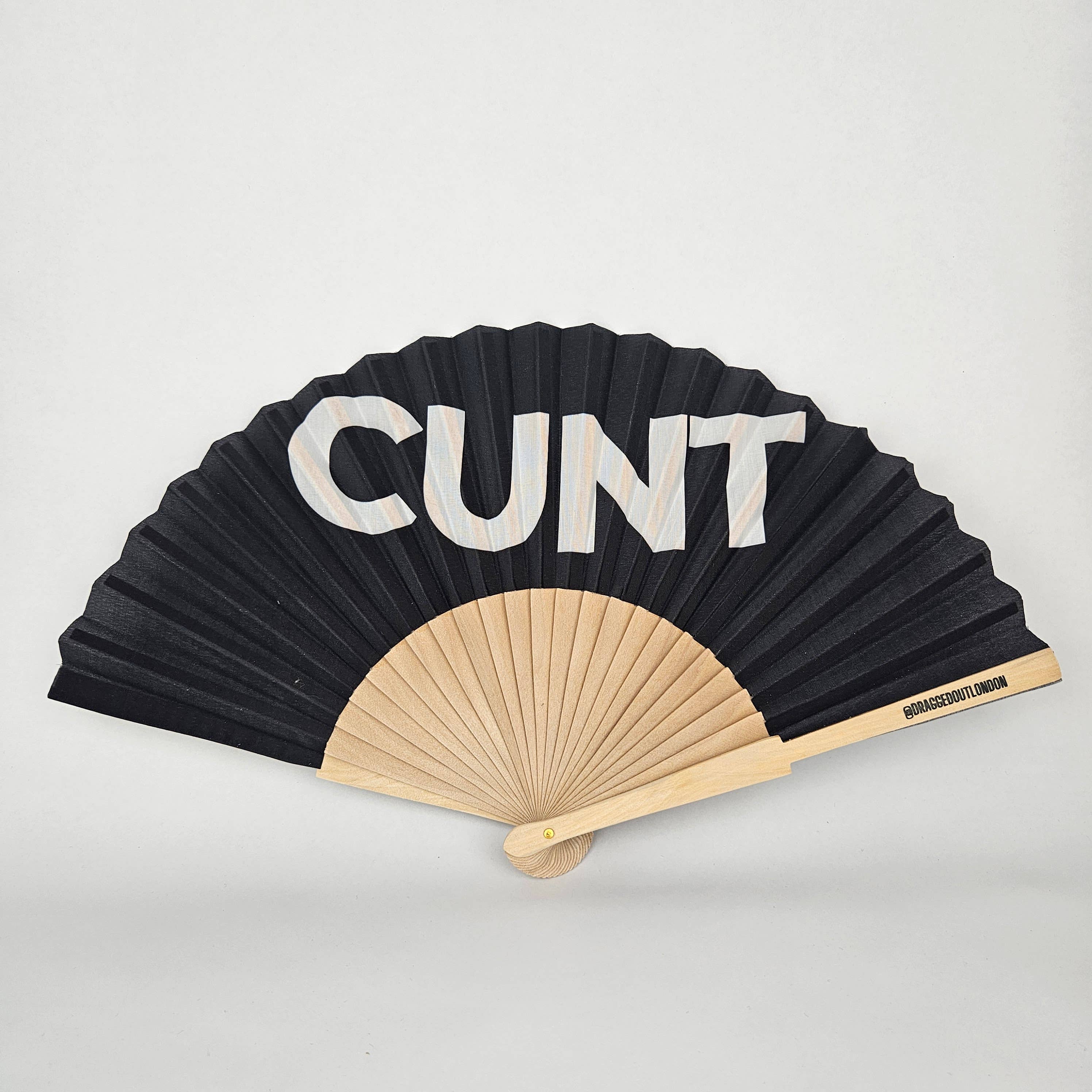 Small Folding Wood Hand Fan – Cunt