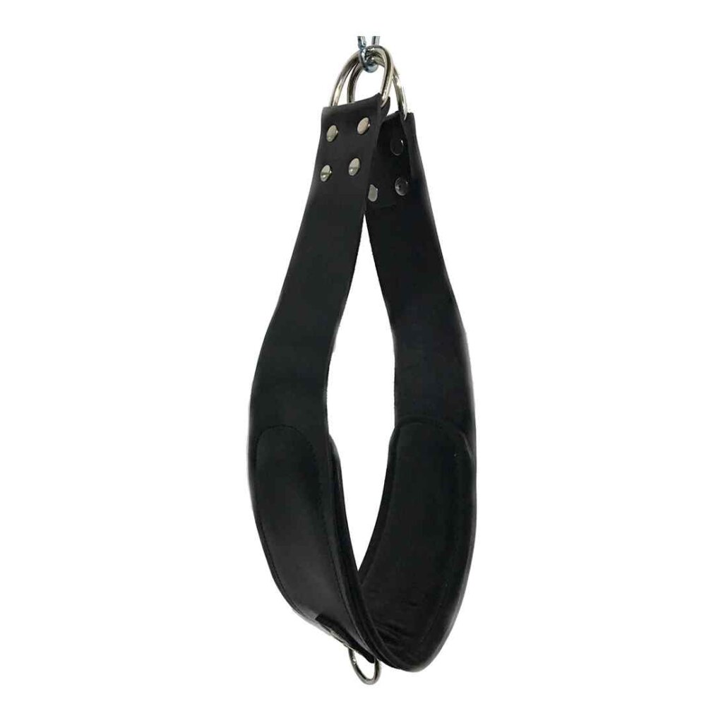 Bondage Leather Sling Support loops with Carabiners