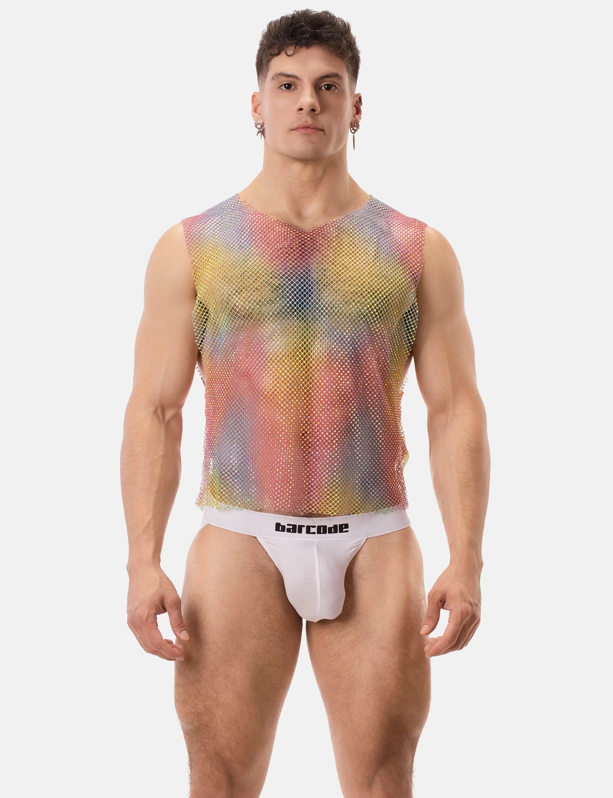 Shiny Tank Top "Bling" Multicolor
