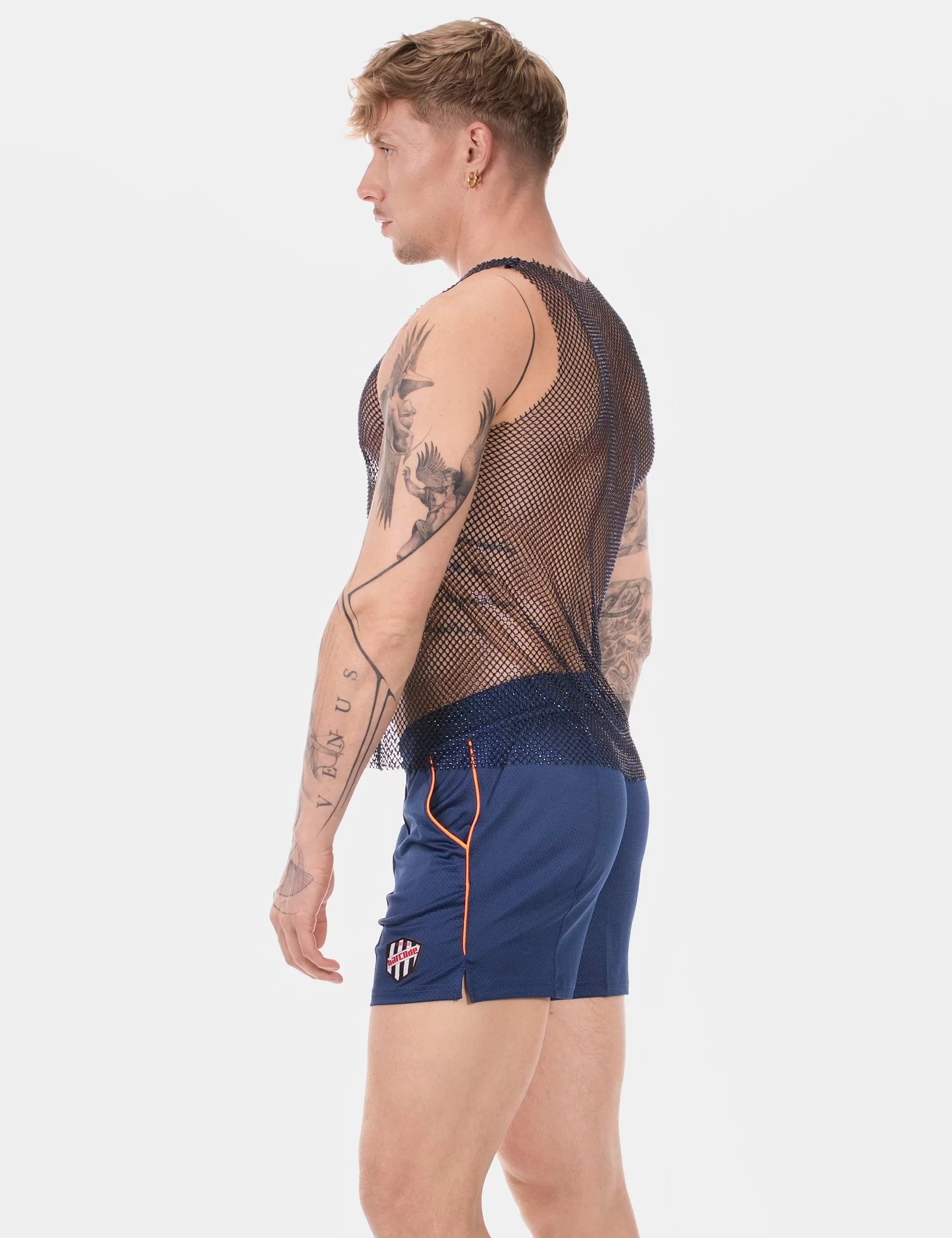 Shiny Tank Top "Blitzy" Navy