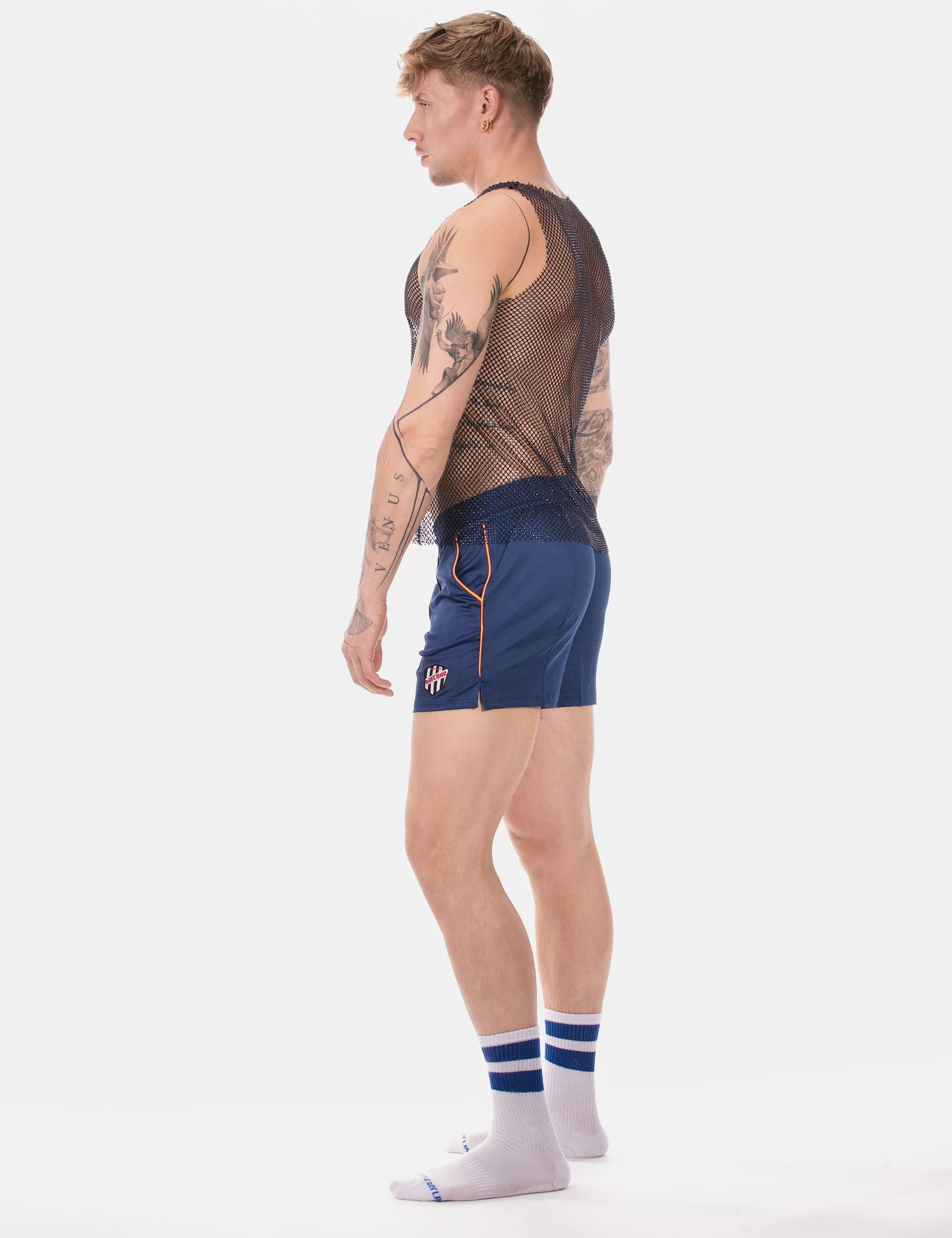 Shiny Tank Top "Blitzy" Navy