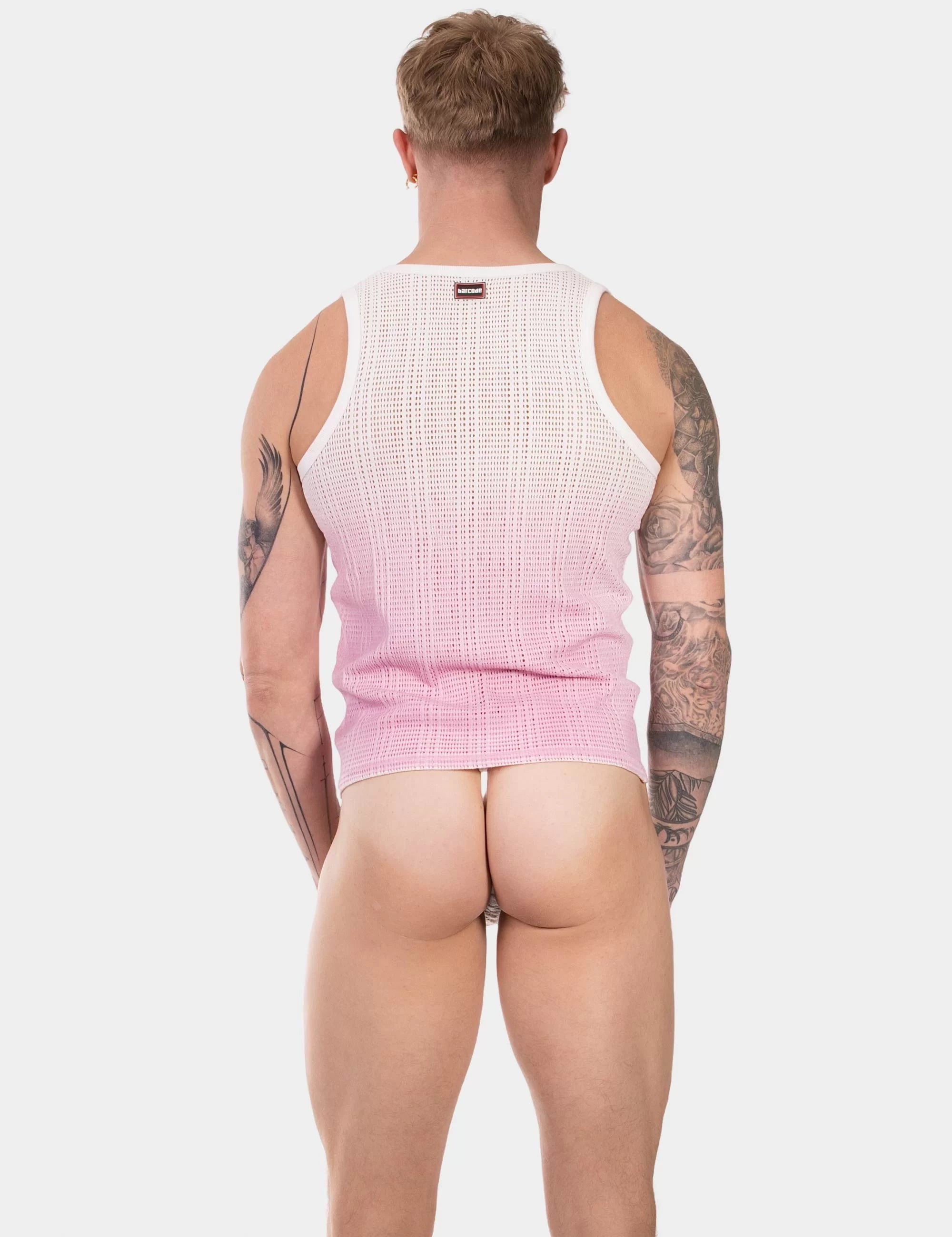 Tank Top "Danko" White/Pink