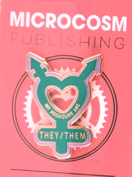 My Pronouns are They/Them Enamel Pin