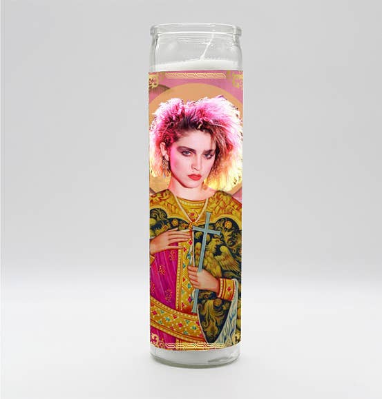Saint Queen of Pop Madonna Candle