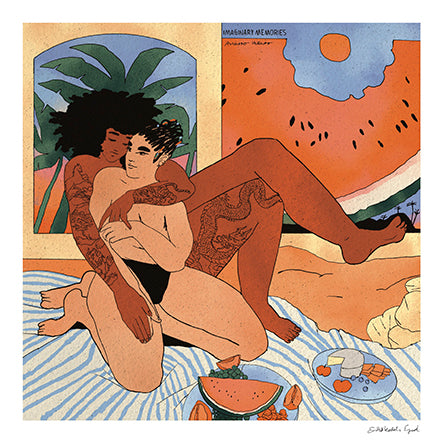 Enikő Katalin Eged "Imaginary Memories: Sun & Watermelon" 30x30 cm