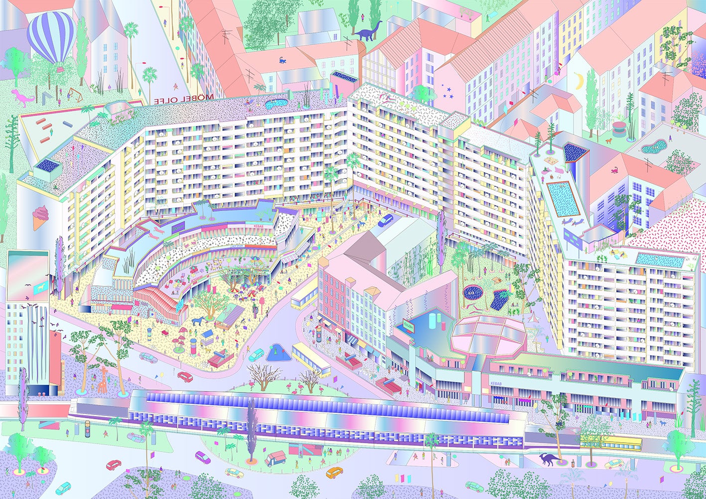 ISO KOTTI BERLIN Print 70x50cm