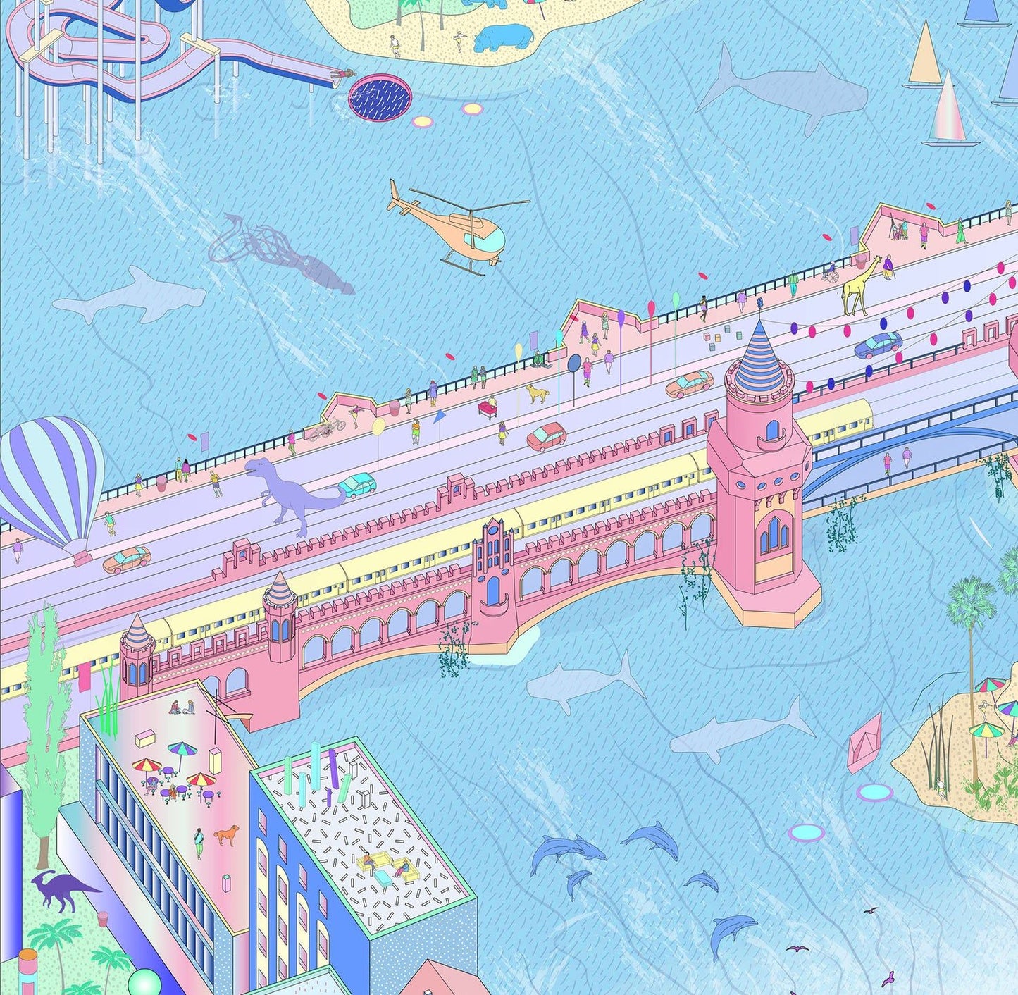 ISO OBERBAUMBRÜCKE BERLIN Print 70x50cm