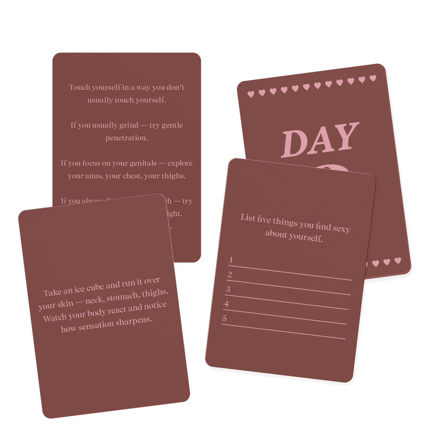 One Month Pleasure Practice Challange Card Game - Couples Game