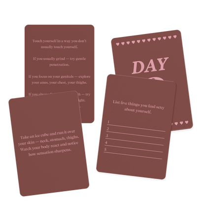 One Month Pleasure Practice Challange Card Game - Solo Game