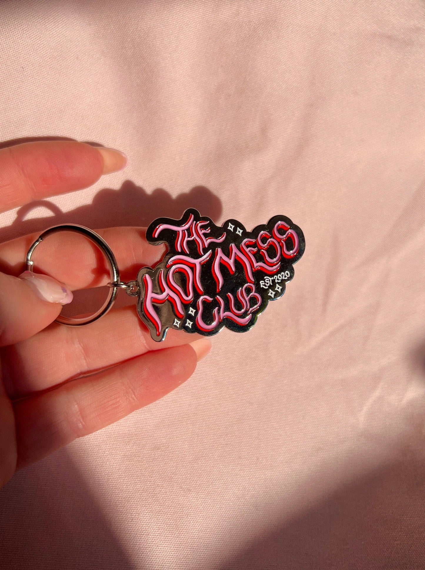 The hot mess club keyring!