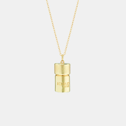 POPPERS GOLD PENDANT NECKLACE