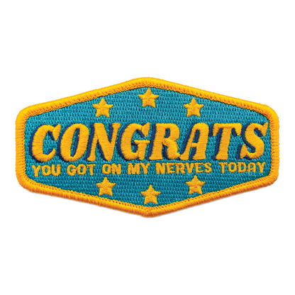 Congrats Embroidered (Iron-On Patch)