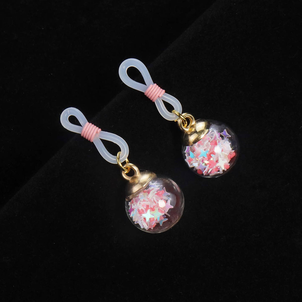 Glow in the Dark Nipple Ties-Pink Color: Ball-shape