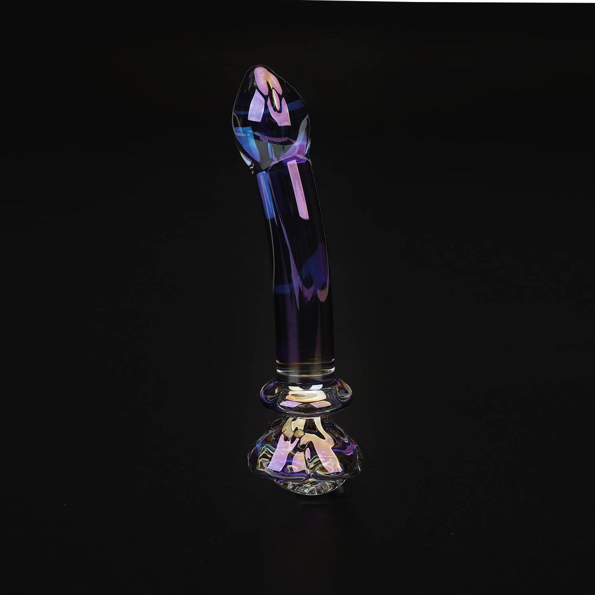 Liebe Seele Chroma Iridescent Sensual Glass Anal Butt Plug - Curved