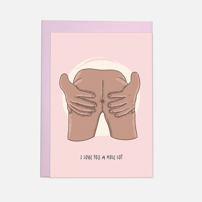 Hole lot love greeting card