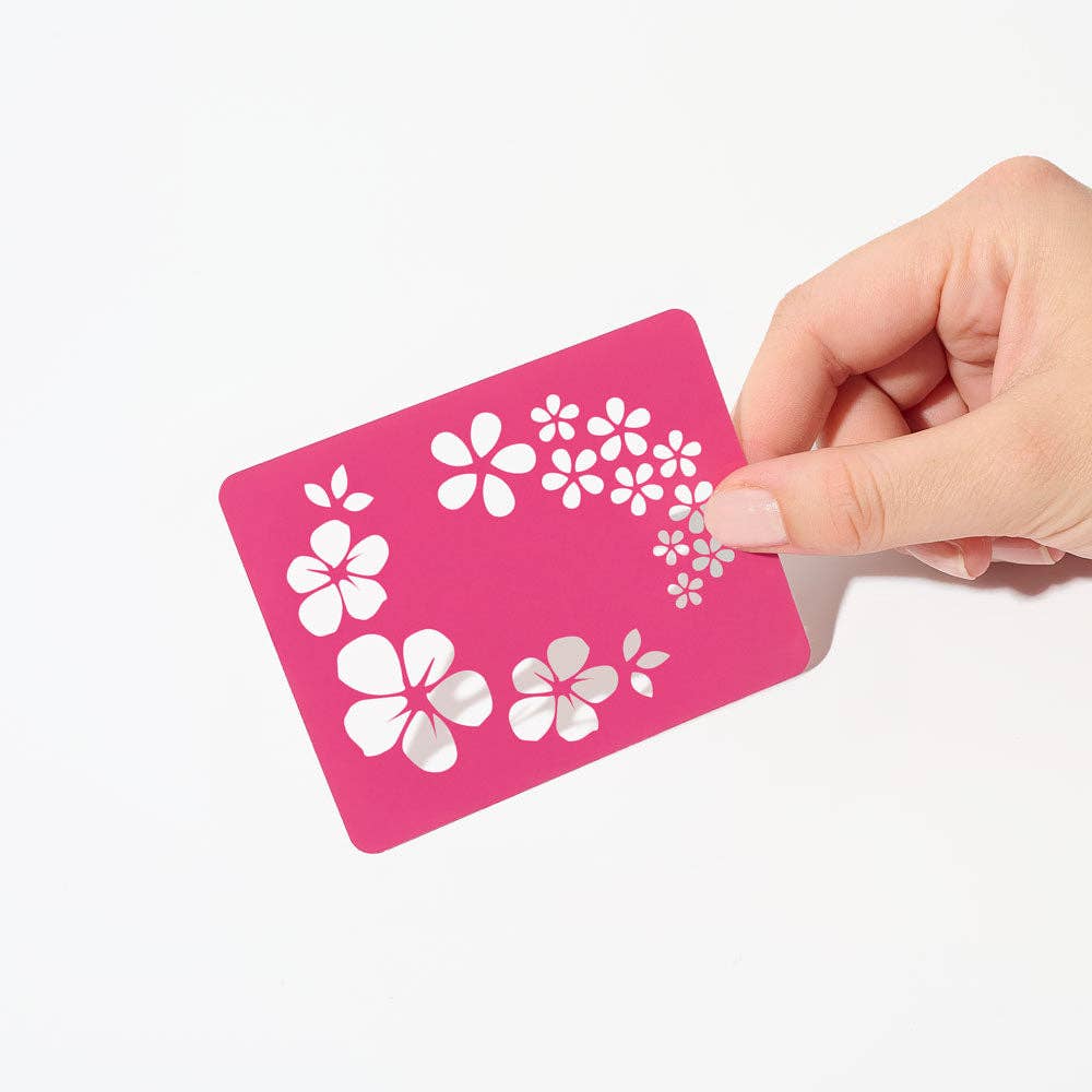 Stencil Flowers