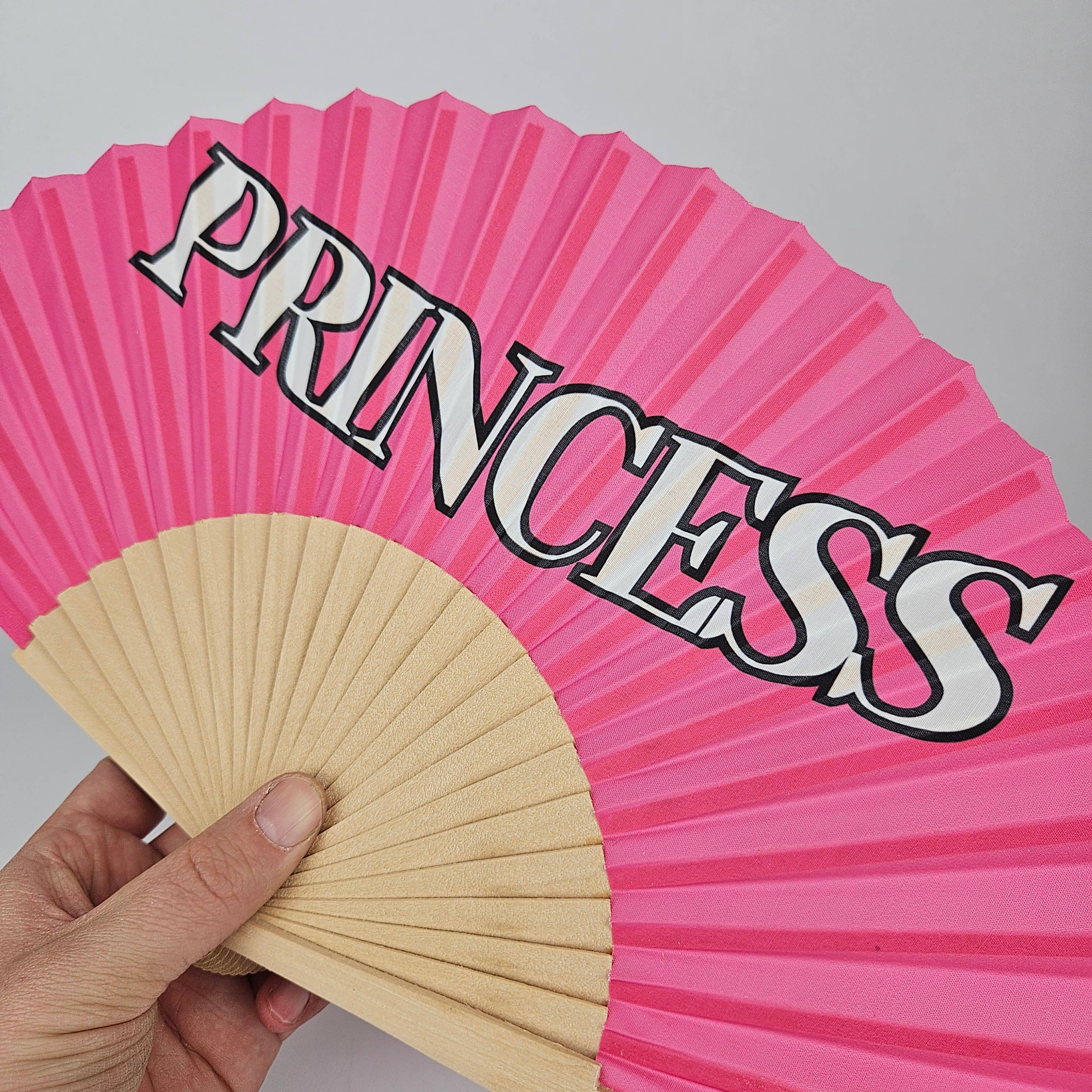 Small Folding Wood Hand Fan – Princess
